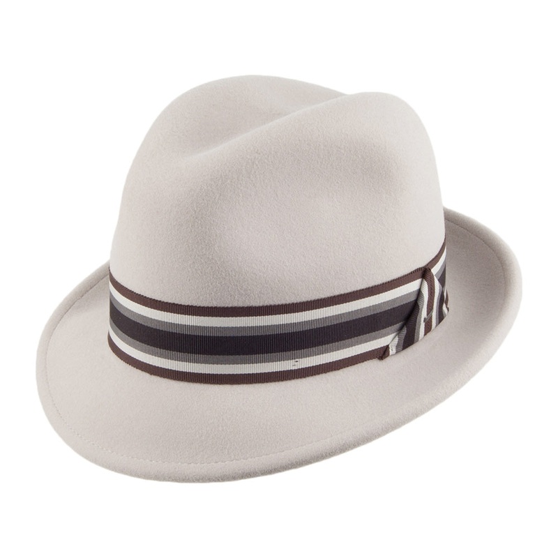 Bailey Hats Goldring LiteFelt Trilby Hat – Natural S