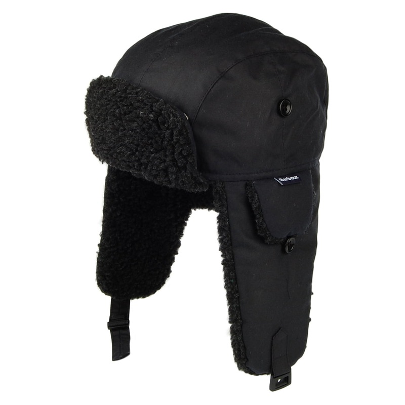 Barbour Hats Fleece Lined Trapper Hat – Navy Blue S