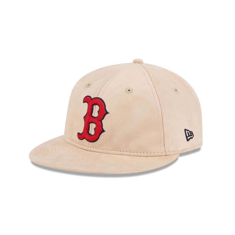 Boston Red Sox Stone Suede Retro Crown 9FIFTY Snapback Hat One Size
