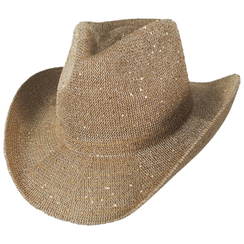 Brillar Knit Cowboy Hat NATURAL ONE SIZE FITS MOST