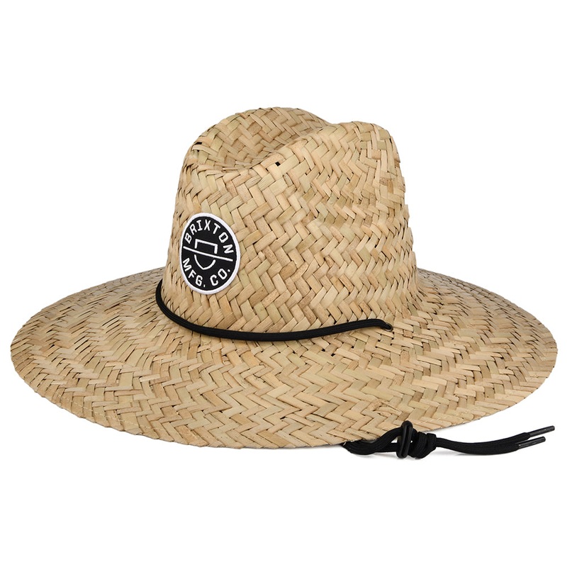 Brixton Hats Crest Straw Lifeguard Hat – Tan Small/Medium
