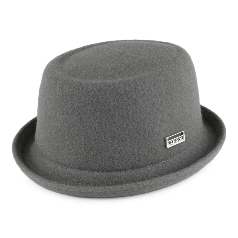 Kangol Wool Mowbray Pork Pie Hat – Grey S