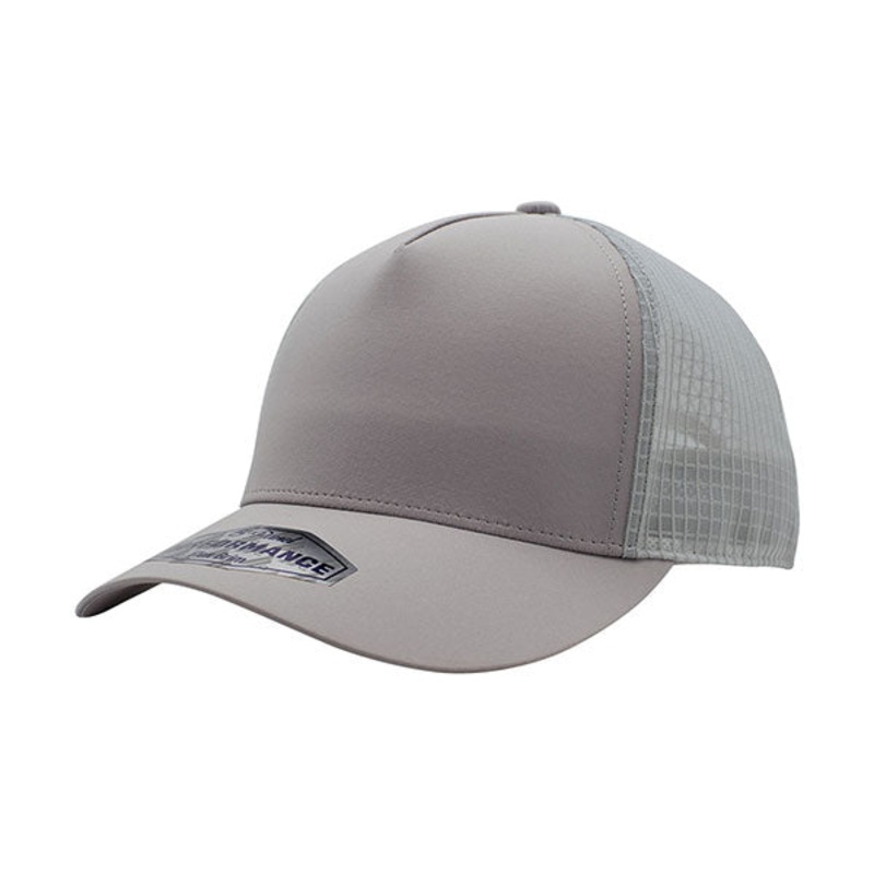 Mega Cap 6855 Performance Trucker Cap with Flexible Brim BLK-BLK