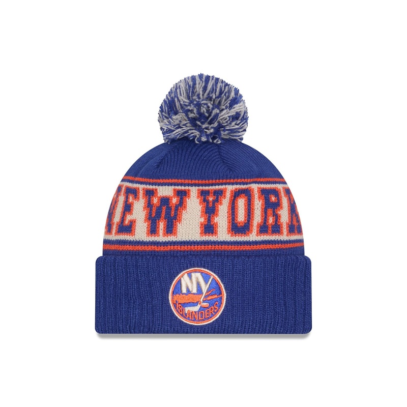 New York Islanders Retro Pom Knit Hat One Size