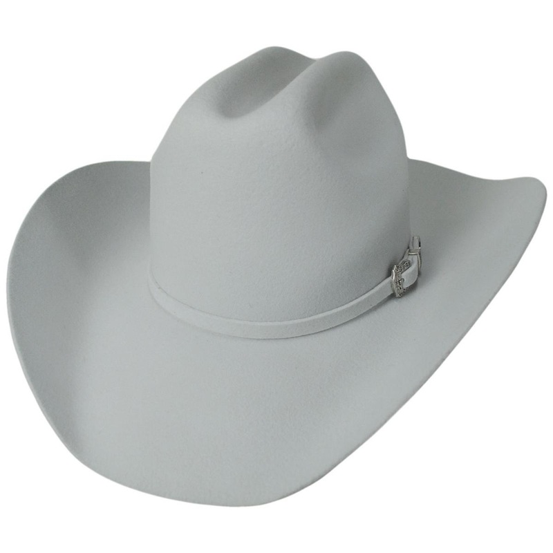 Pageant II Wool Felt Western Hat WHITE 6 3/4