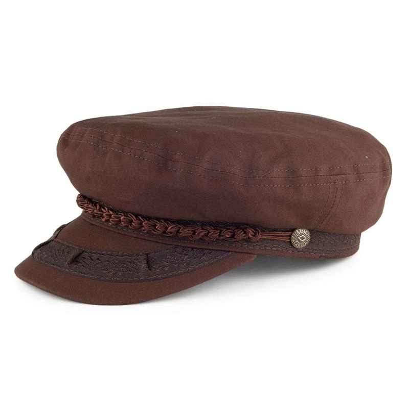 Brixton Hats Athens Fiddler Cap – Brown S