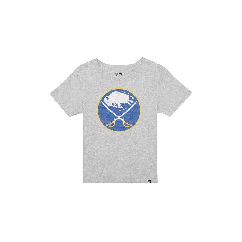Buffalo Sabres Wash Logo Women’s Gray Short-Sleeve T-Shirt XS