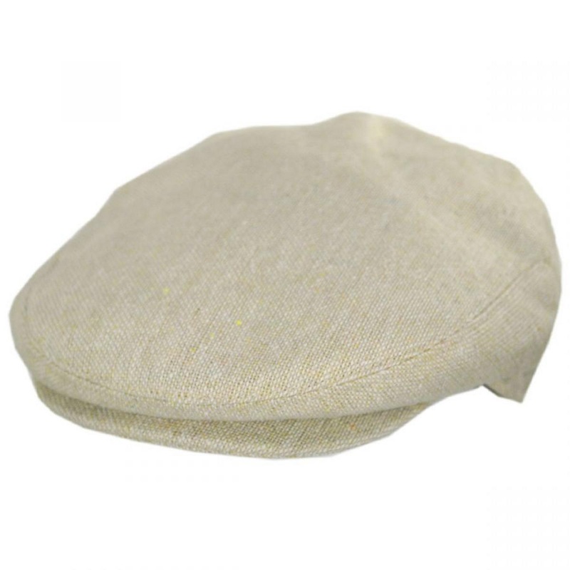 Cabrillo Tweed Wool Blend Ivy Cap BEIGE S