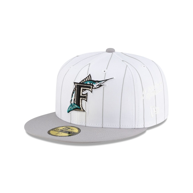 Diet Starts Monday x Miami Marlins Pinstripe 59FIFTY Fitted Hat 7