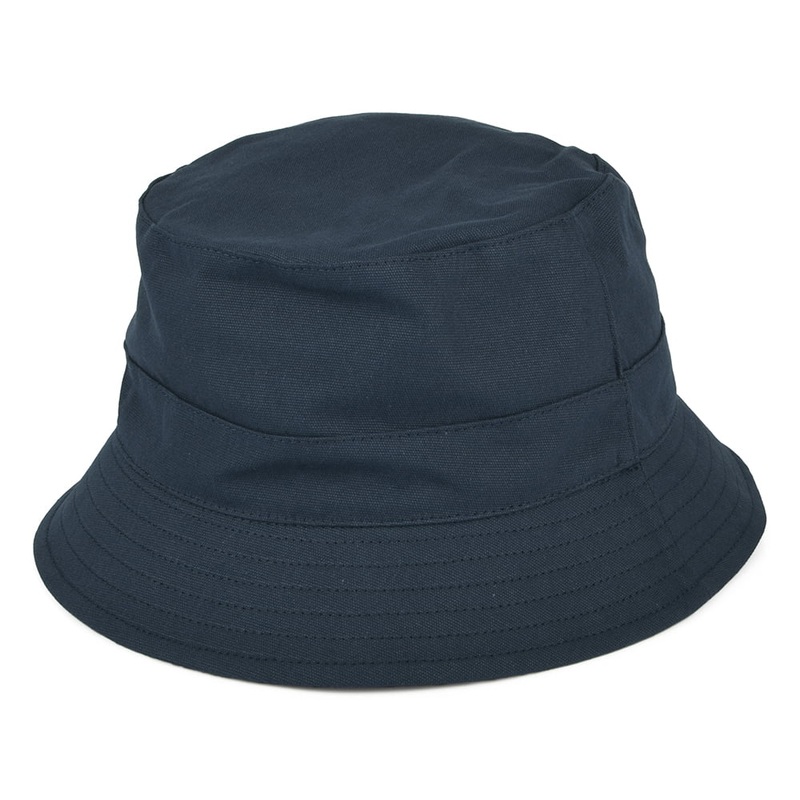Failsworth Hats Reversible Cotton Bucket Hat – Navy Blue Small/Medium
