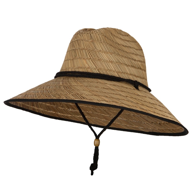 Lifeguard Straw Hat Brown One Size