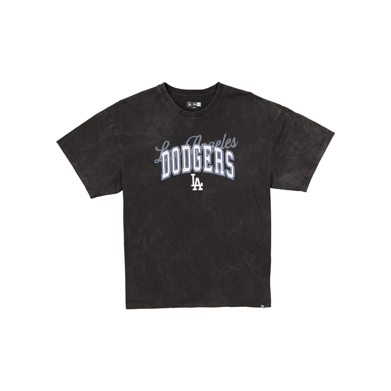 Los Angeles Dodgers Women’s Oversized Washed Black T-Shirt XS