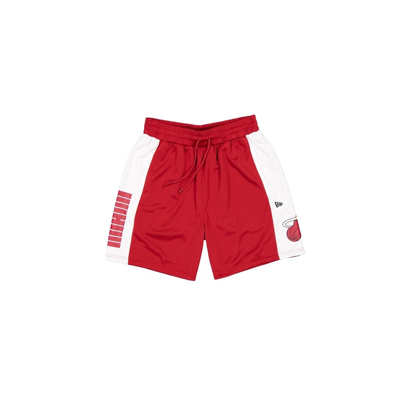 Miami Heat Red Graphic Mesh Shorts S