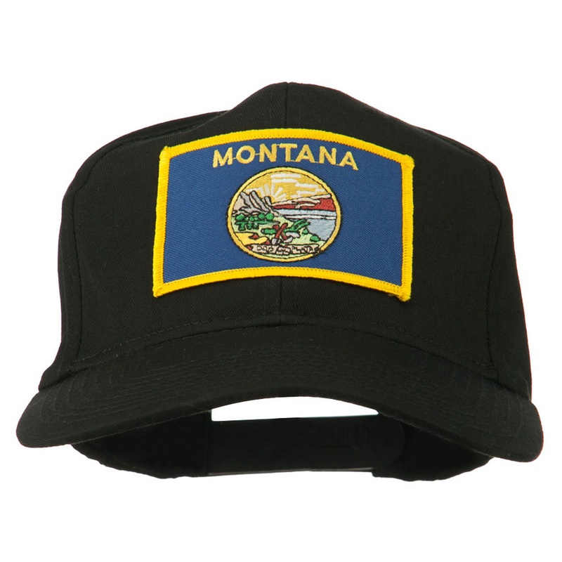 Montana State High Profile Patch Cap Black One Size