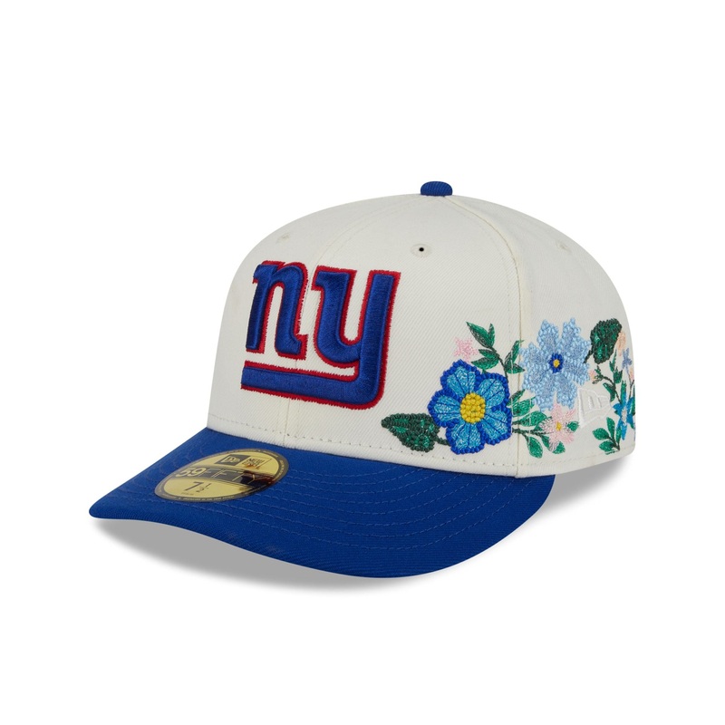 New York Giants Tonal Florals White 59FIFTY Fitted Hat 7