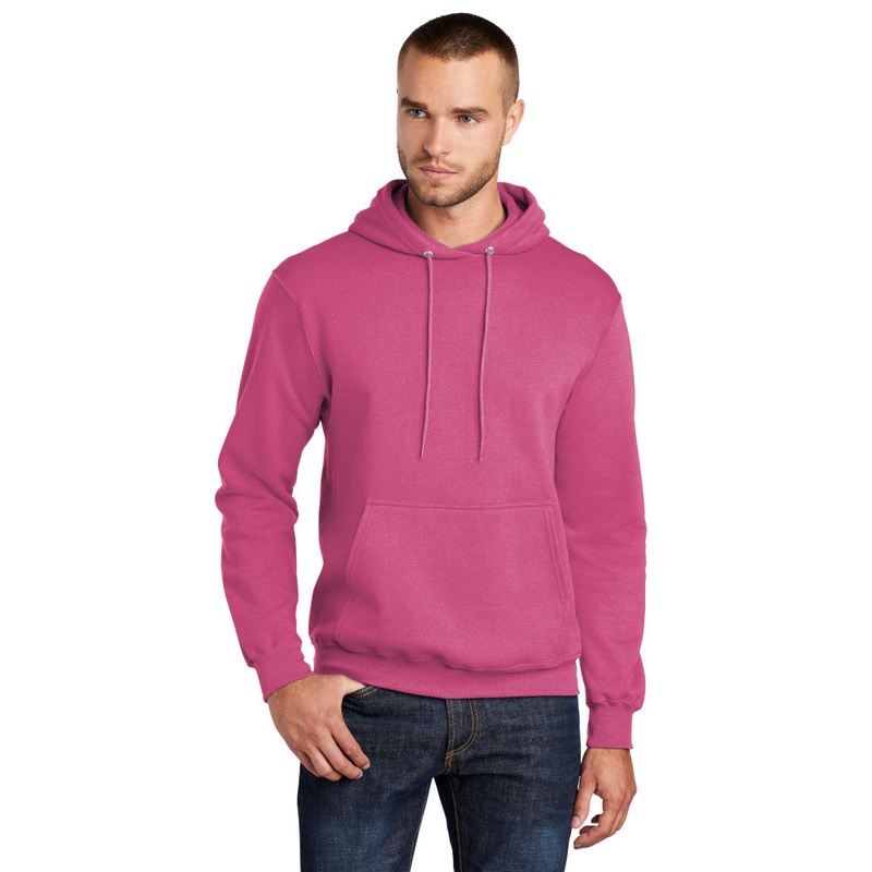 Port & Company PC78H Core Fleece Pullover Hooded Sweatshirt – Sangria Sangria S