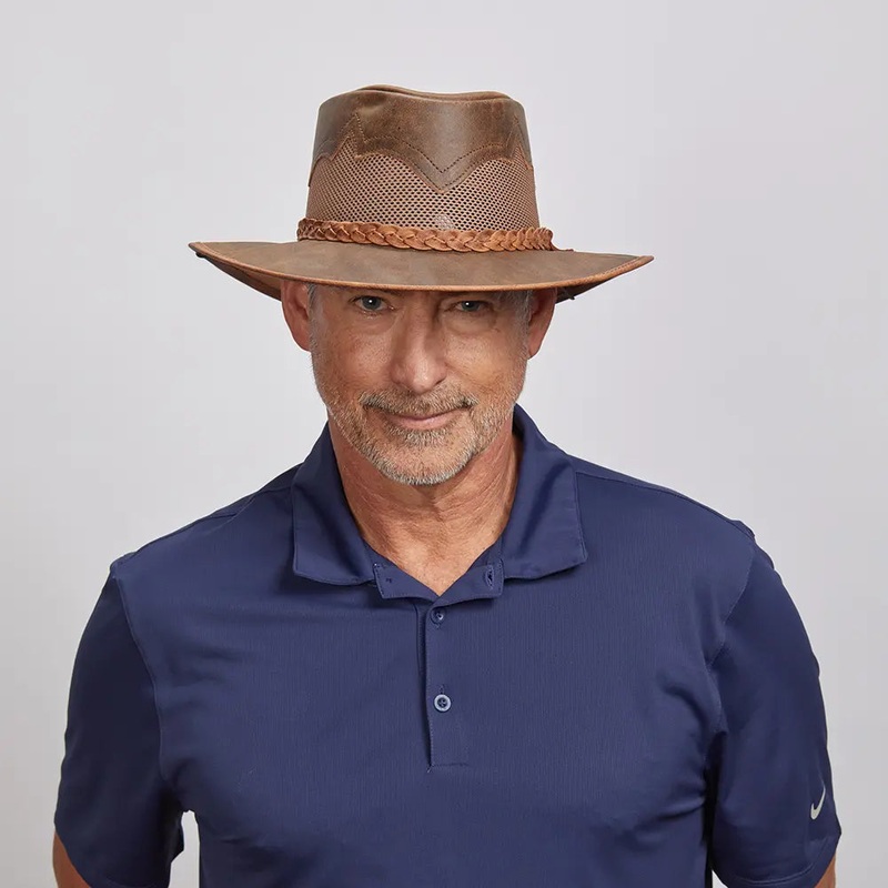 Sirocco | Mens Wide Brim Sun Hat Copper SM