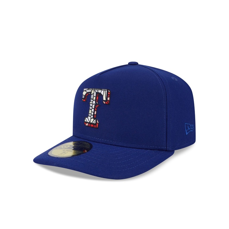 Texas Rangers Stained Glass 59FIFTY A-Frame Fitted Hat 7