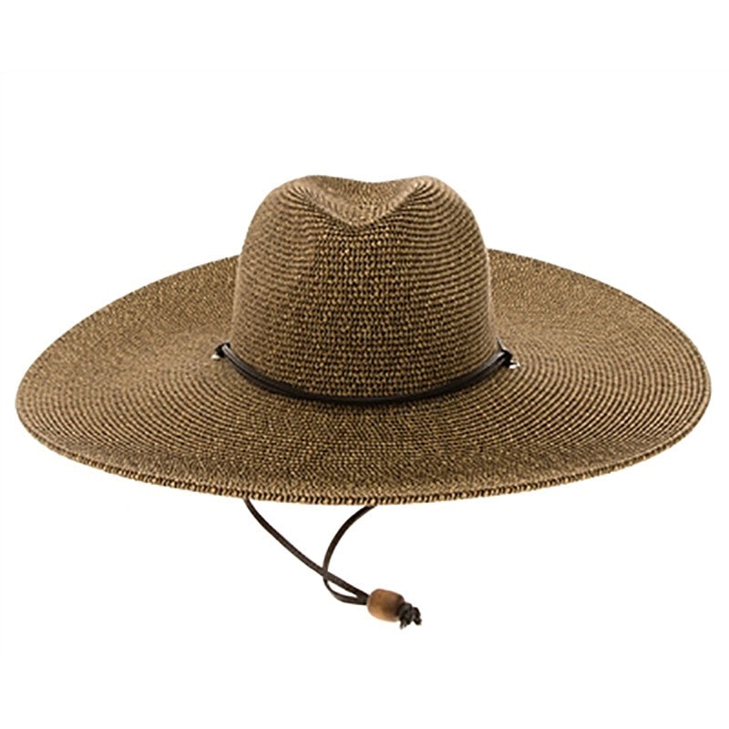 Unisex Wide Brim Gardening Hat, Large Hat Size – Boardwalk Style Hats Brown Tweed Large (59 cm)