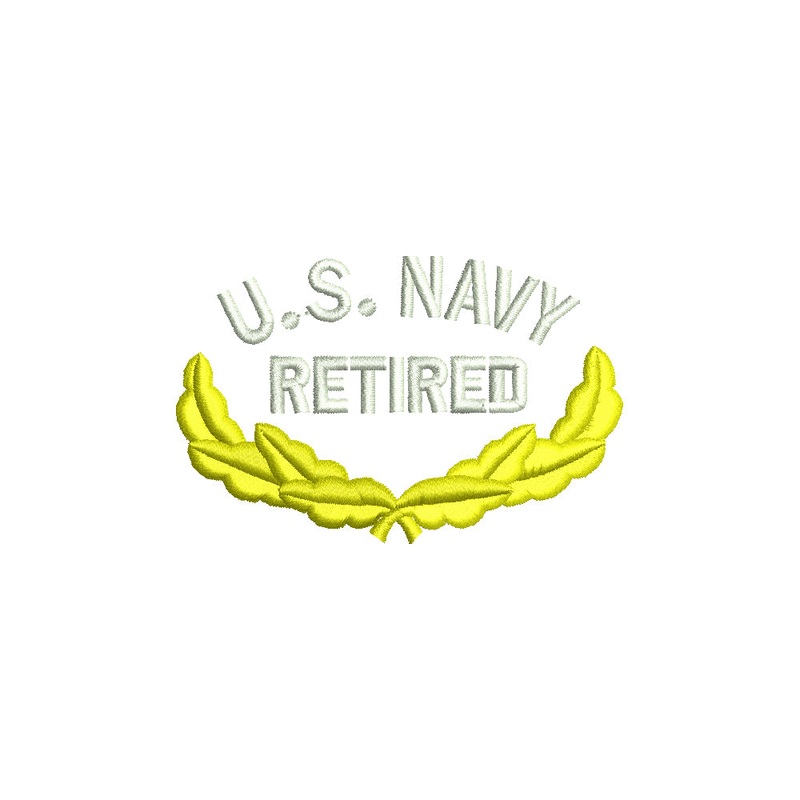 US Navy Retired with Emblem Default Title One Size