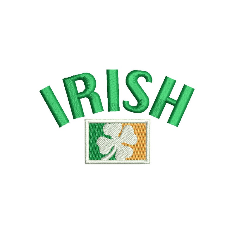 Wording of Irish and Ireland Shamrock Flag Default Title One Size