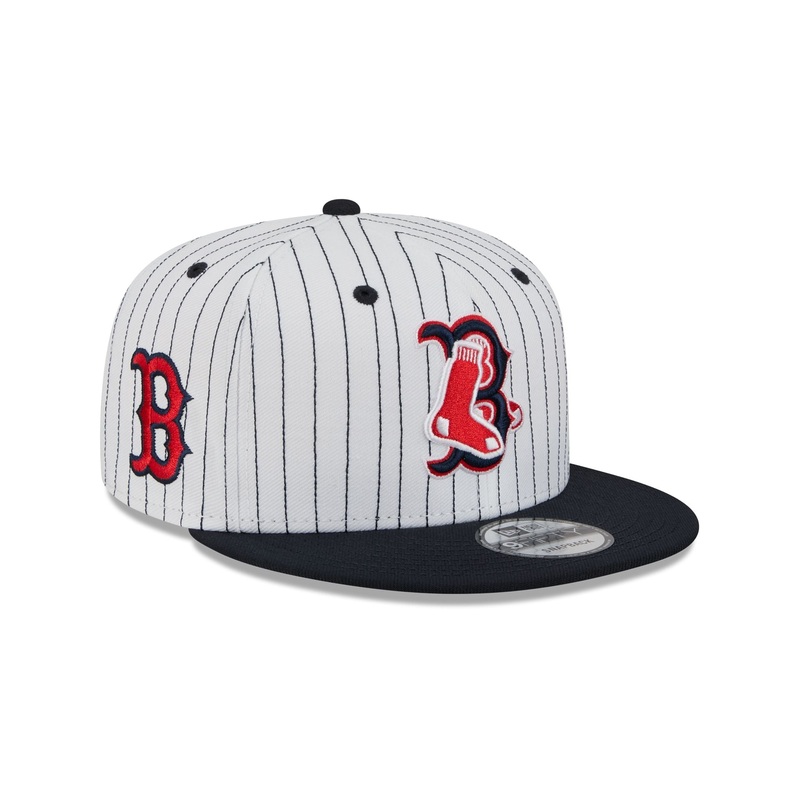 Boston Red Sox Deceptor Pinstripe 9FIFTY Snapback Hat One Size