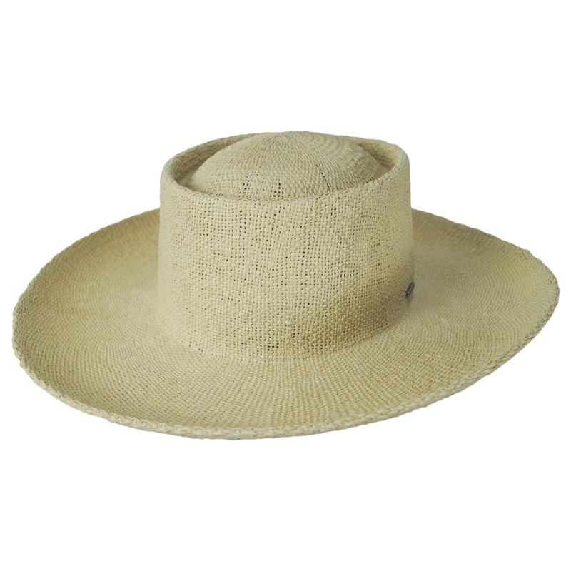 Cassidy Bangora Straw Boater Hat NATURAL XS
