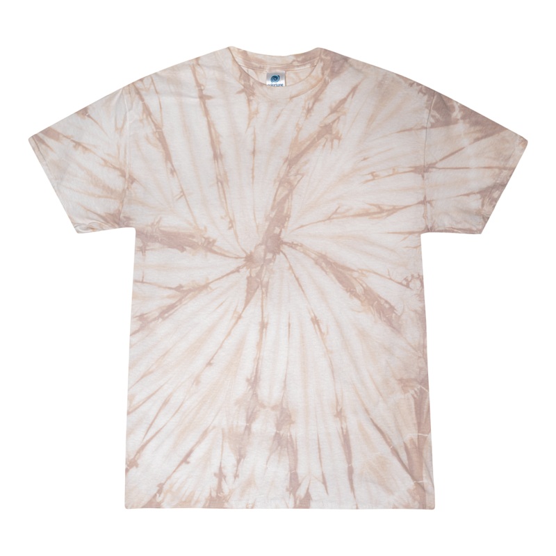 Colortone 1000 Multi-Color Tie-Dyed T-Shirt – Spider Taupe Spider Taupe S