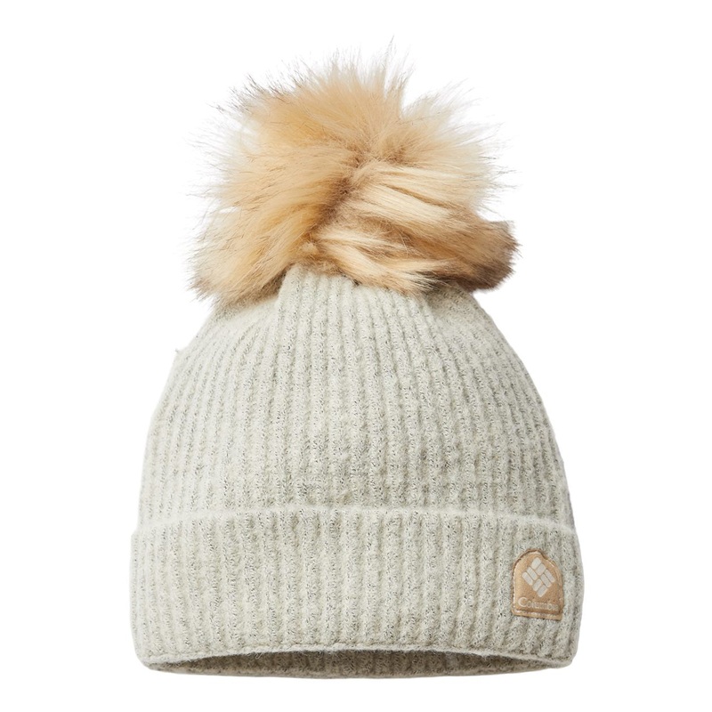 Columbia 186210 Winter Blur Pom-Pom Cuffed Beanie Black