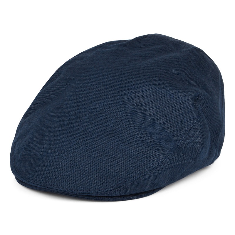 Failsworth Hats Irish Linen Flat Cap – Navy Blue 55