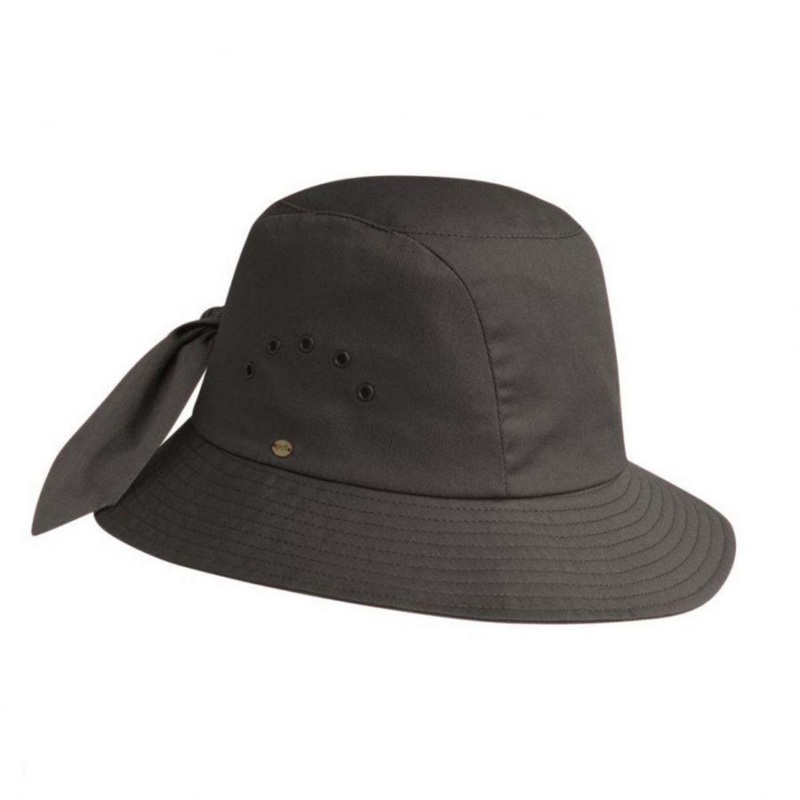 Knotted Cotton Cloche Hat BLACK ONE SIZE FITS MOST