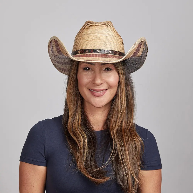 Liberty | Womens Mexican Palm Straw Cowboy Hat Natural MD
