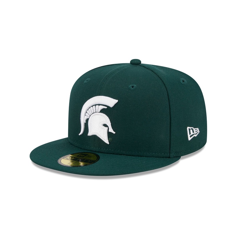 Michigan State Spartans Green 59FIFTY Fitted Hat 7