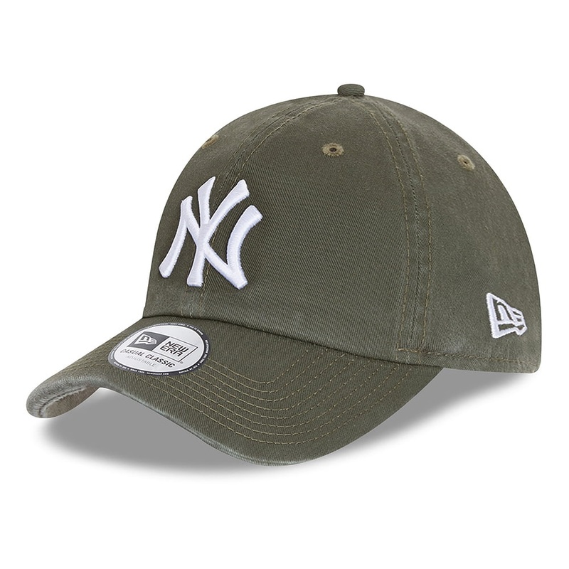 New Era 9TWENTY New York Yankees Baseball Cap – MLB Casual Classic – Olive-White Adjustable