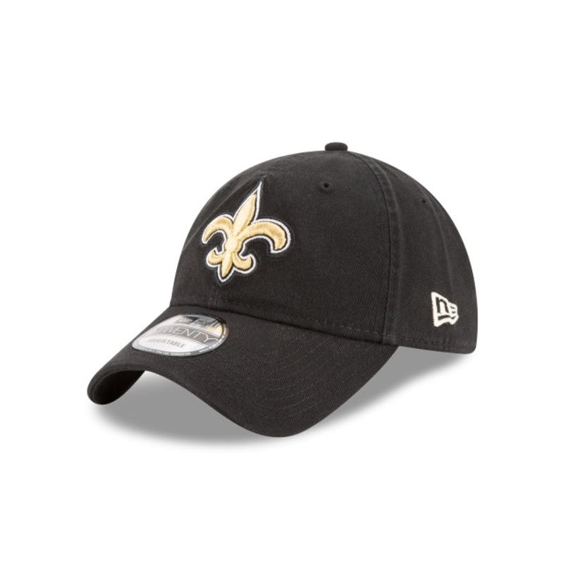 New Orleans Saints Core Classic Black 9TWENTY Adjustable Hat One Size