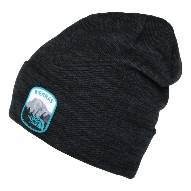 The North Face Hats Embroidered Earthscape Beanie Hat – Black Heather 1-Size