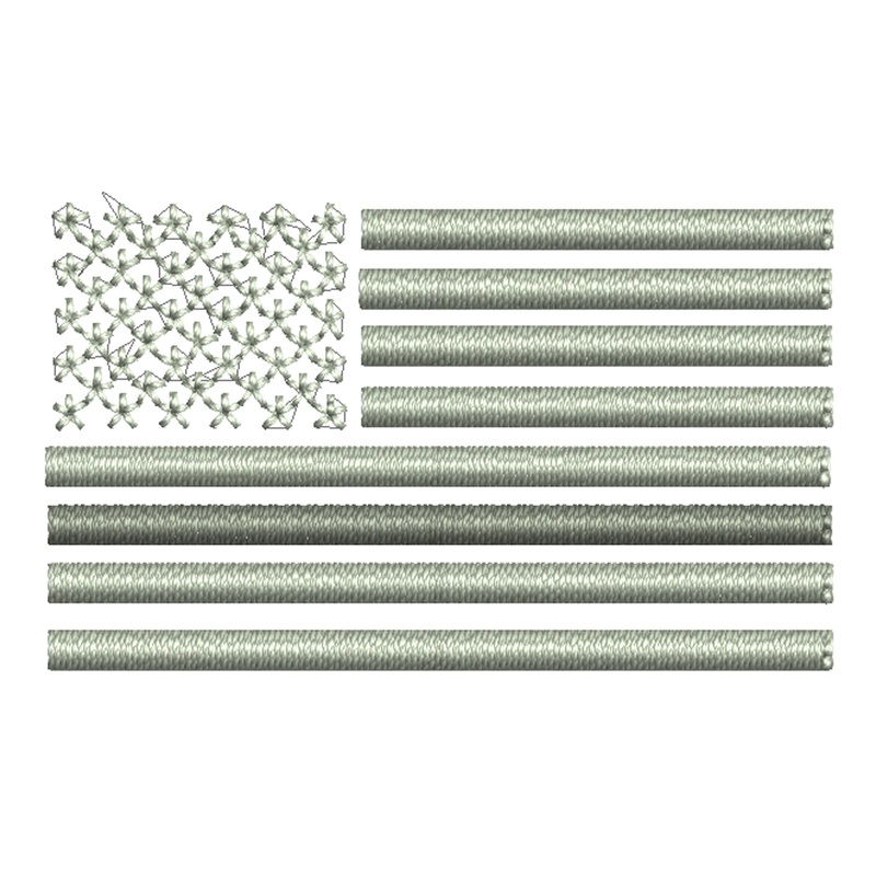 Thin Grey Line USA Flag Logo Default Title One Size