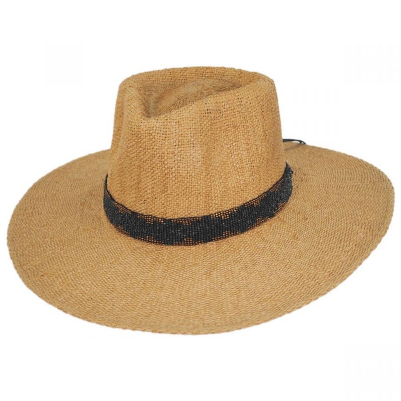 Twilight Toyo Straw Fedora Hat TOAST ONE SIZE FITS MOST