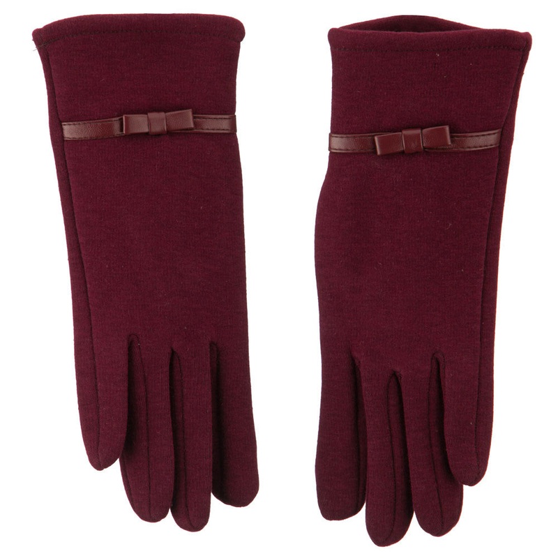 Women’s Jersey Knit Texting Gloves Black One Size