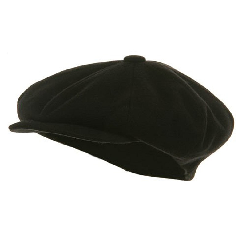 Big Apple Melton Wool Cap Charcoal XL