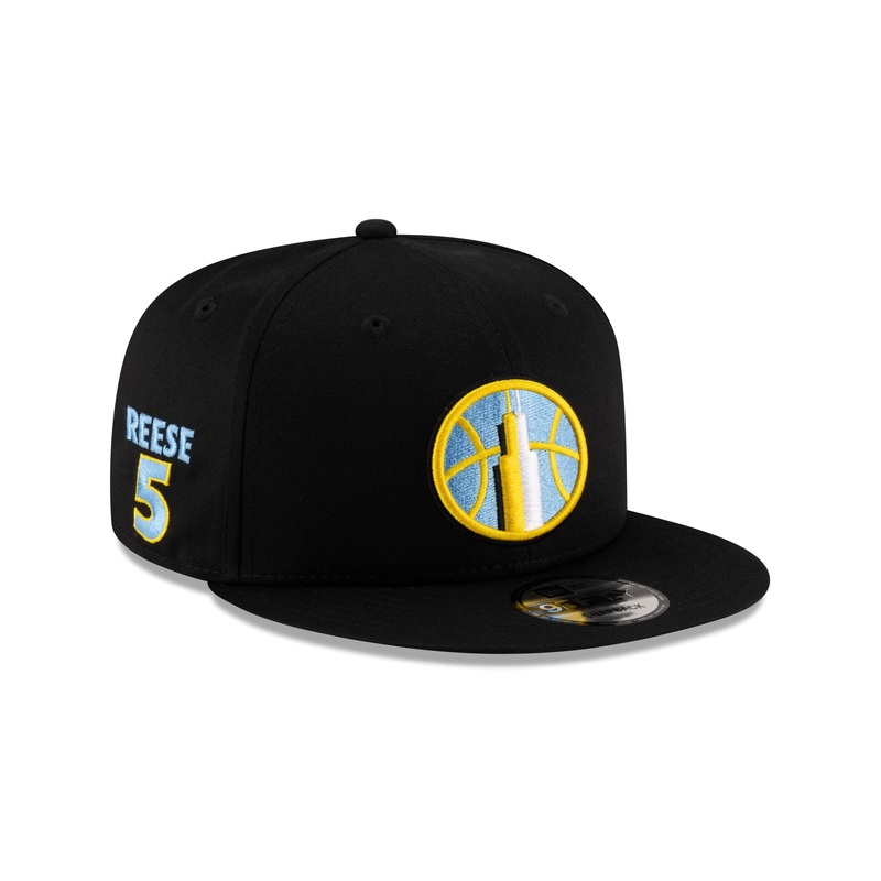Chicago Sky Angel Reese Black 9FIFTY Snapback Hat One Size