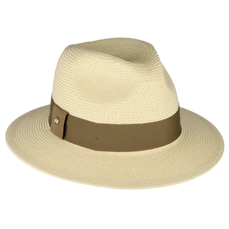 Failsworth Hats Sienna Toyo Straw Fedora Hat – Natural-Brown 1-Size