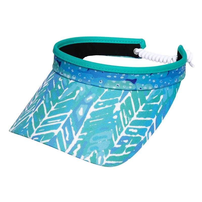 Mystic Sea Golf Sun Visor with Coil Lace – GloveIt Golf Hats Green