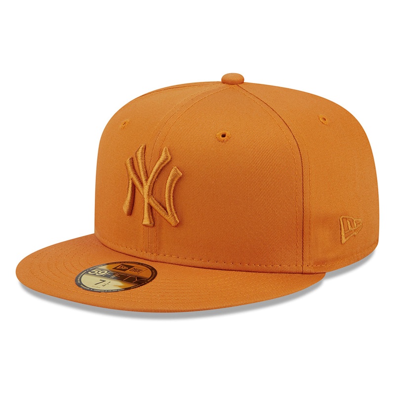 New Era 59FIFTY New York Yankees Baseball Cap – MLB League Essential – Orange 7