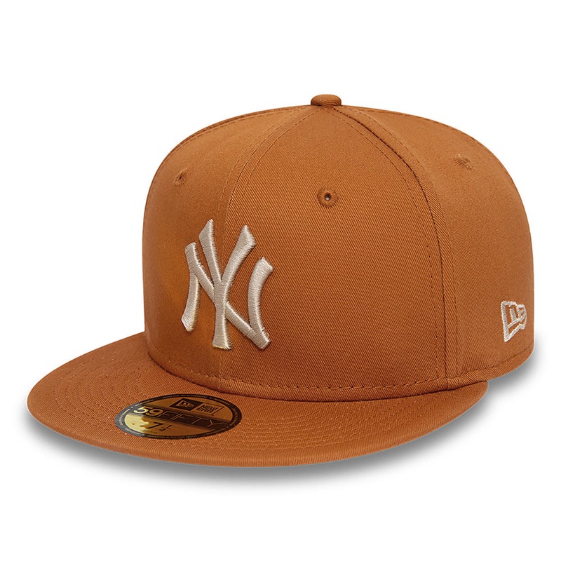 New Era 59FIFTY New York Yankees Baseball Cap – MLB League Essential – Toffee-Stone 7