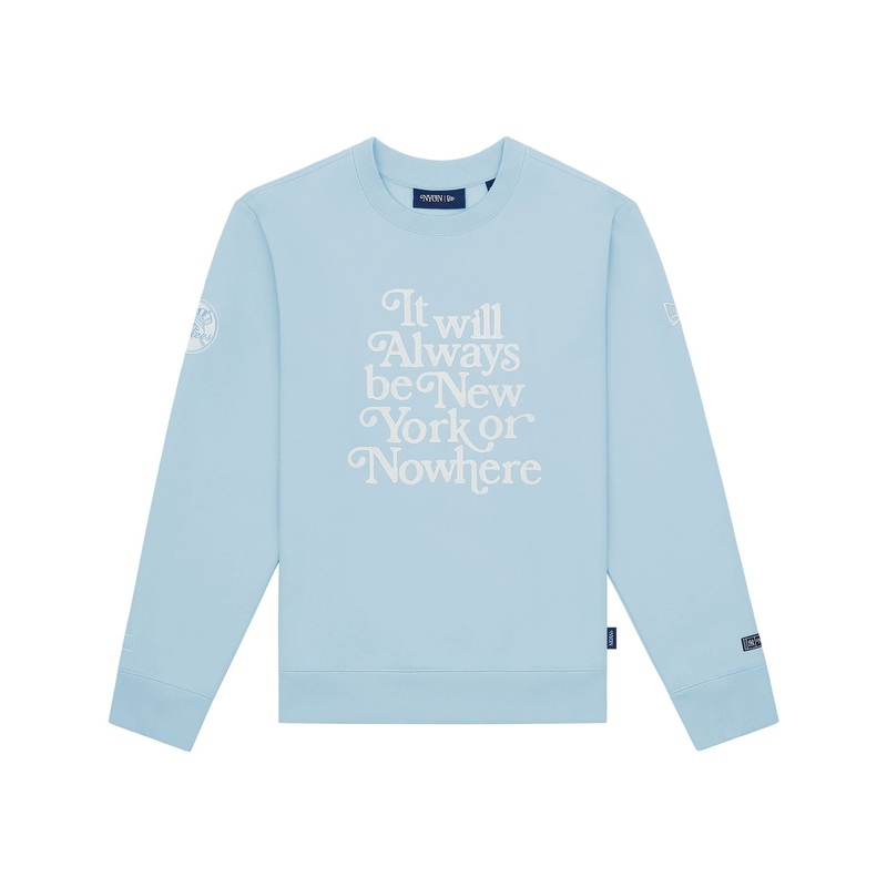 New York or Nowhere x New York Yankees Pinstripe Blue Crewneck S