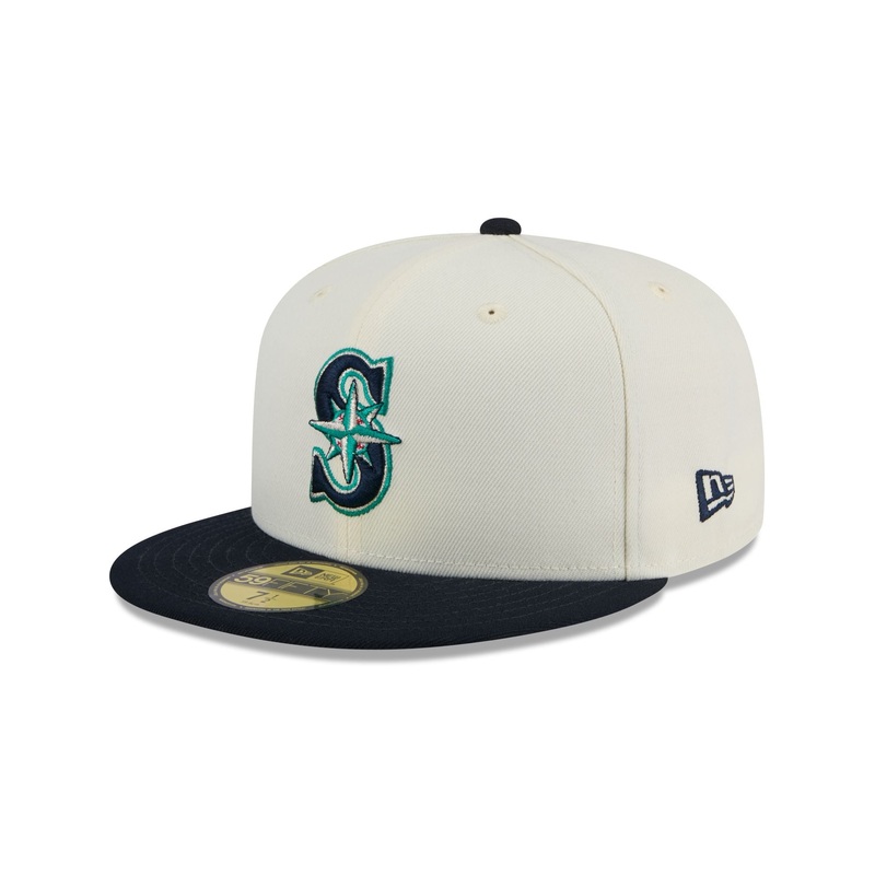 Seattle Mariners Chrome 59FIFTY Fitted Hat 7