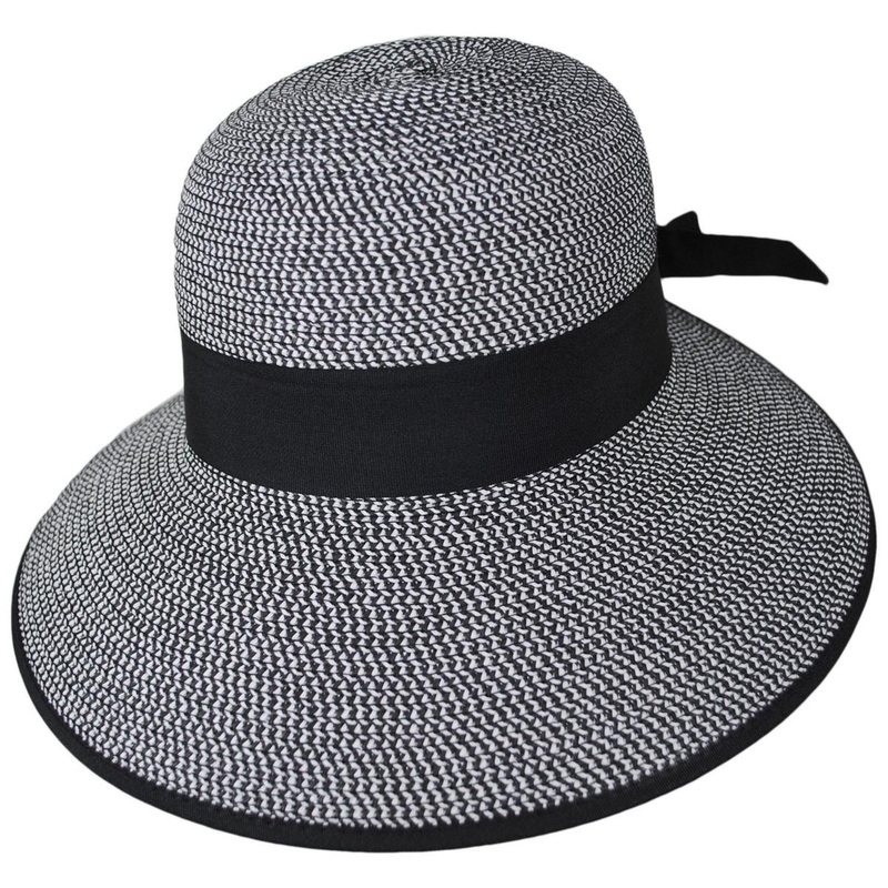 Tweed Toyo Straw Facesaver Cap BLACK ONE SIZE FITS MOST