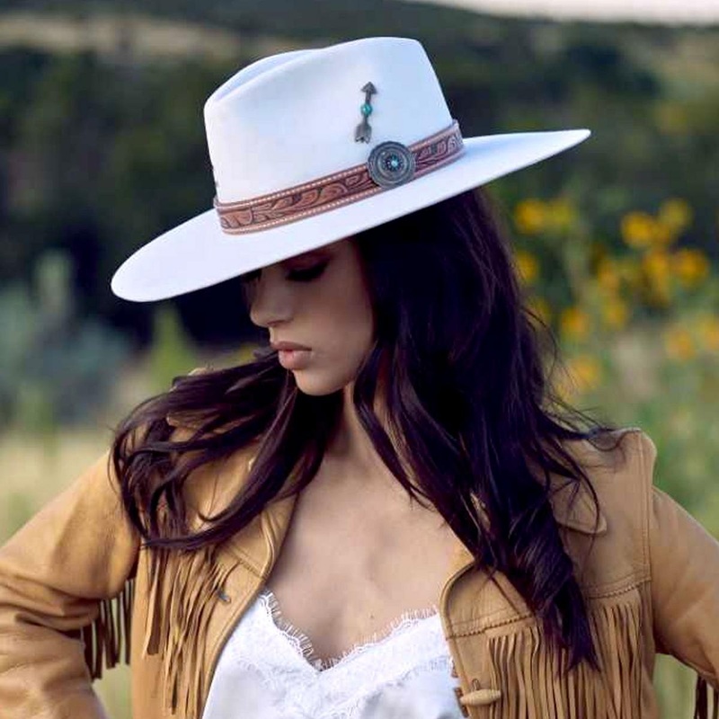 White Sands Wool Felt Rancher Fedora Hat IVORY S