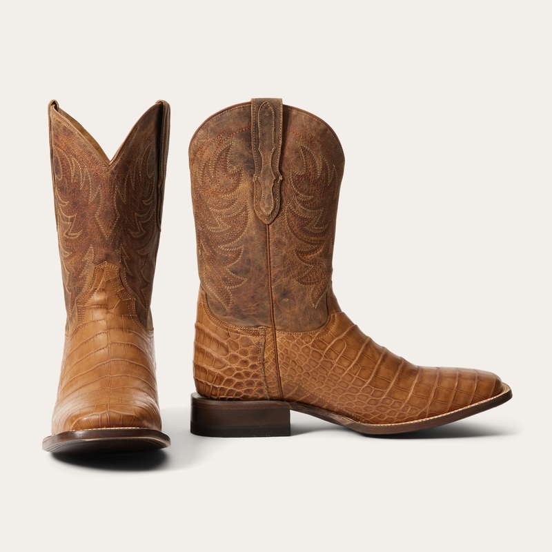 Aces Alligator Boots Tan 7 D